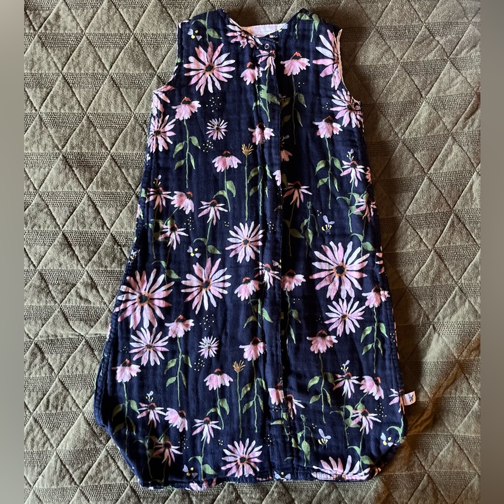 Little Unicorn Muslin Floral Sleep Sack 0-6 months